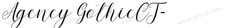 Agency GothicCT字体转换